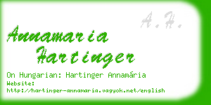 annamaria hartinger business card
